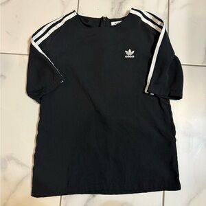 Adidas Black Tee with White Accents